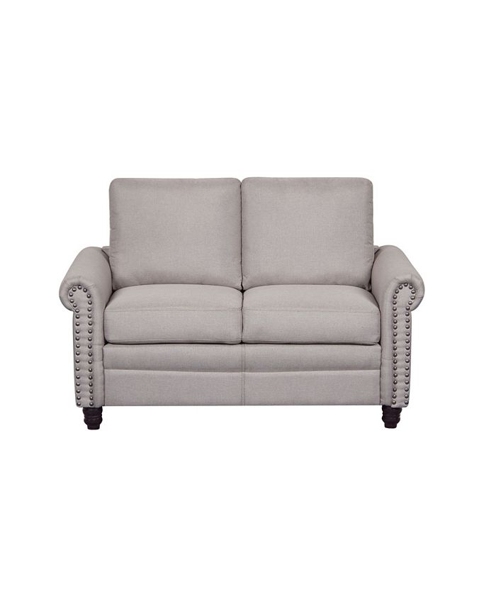 Us Pride Furniture Rosalind Linen Upholstered Loveseat Macy's