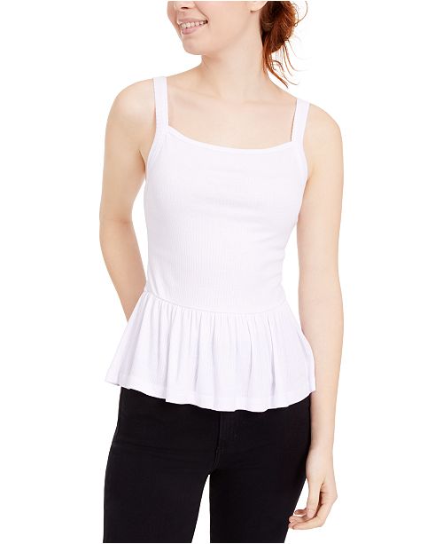 Derek Heart Juniors Smocked Waist Peplum Top Reviews Tops