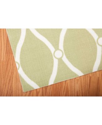 Backyard BAC089 Green 7'9" x 10'10" Outdoor Area Rug