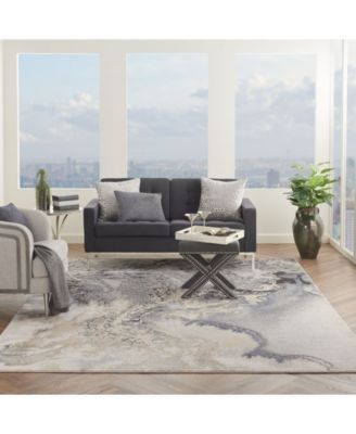 Samuel SAM08 Gray 7'10" x 10'6" Area Rug