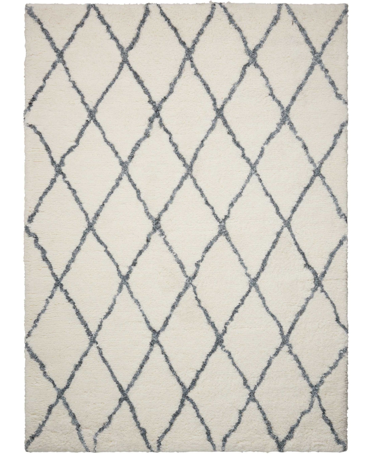 Long Street Looms Cresto CRE11 Ivory 7'6in x 9'6in Area Rug - Ivory/Gray