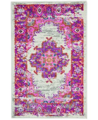 Passion PSN03 Ivory 1'10" x 2'10" Area Rug