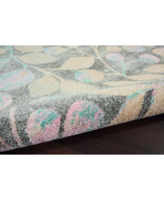 Peace PEA03 Gray 4' x 6' Area Rug