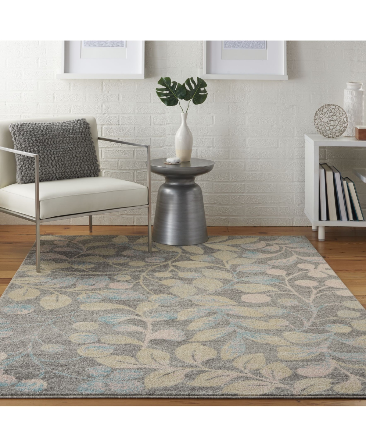 Long Street Looms Peace PEA03Area Rug - Gray/Beige