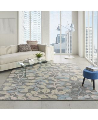 Peace PEA03 Gray 8'10" x 11'10" Area Rug