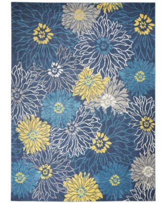 Passion PSN17 Blue 9' x 12' Area Rug