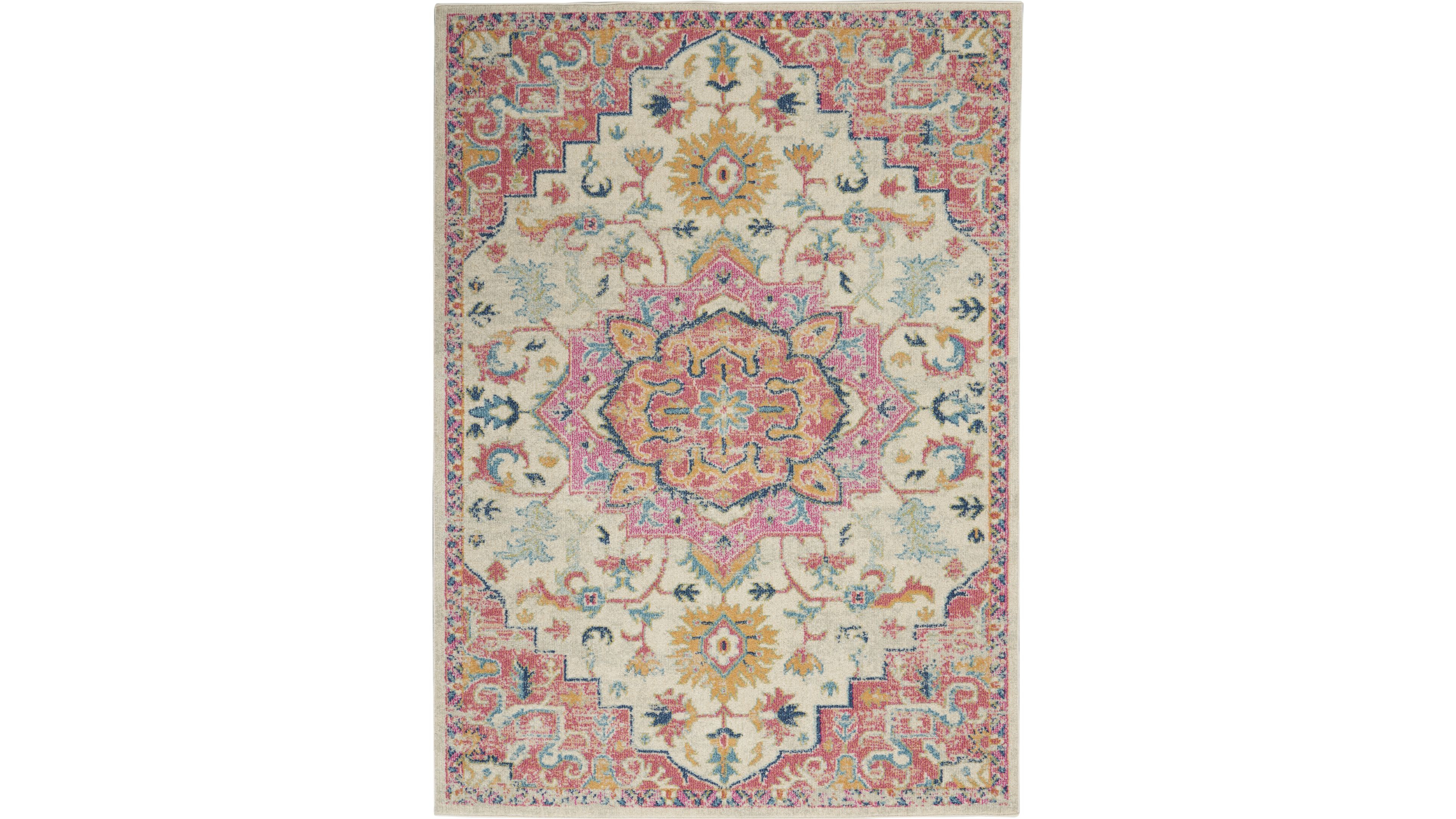Long Street Looms Zeal ZEA25 Ivory 3'9" x 5'9" Area Rug