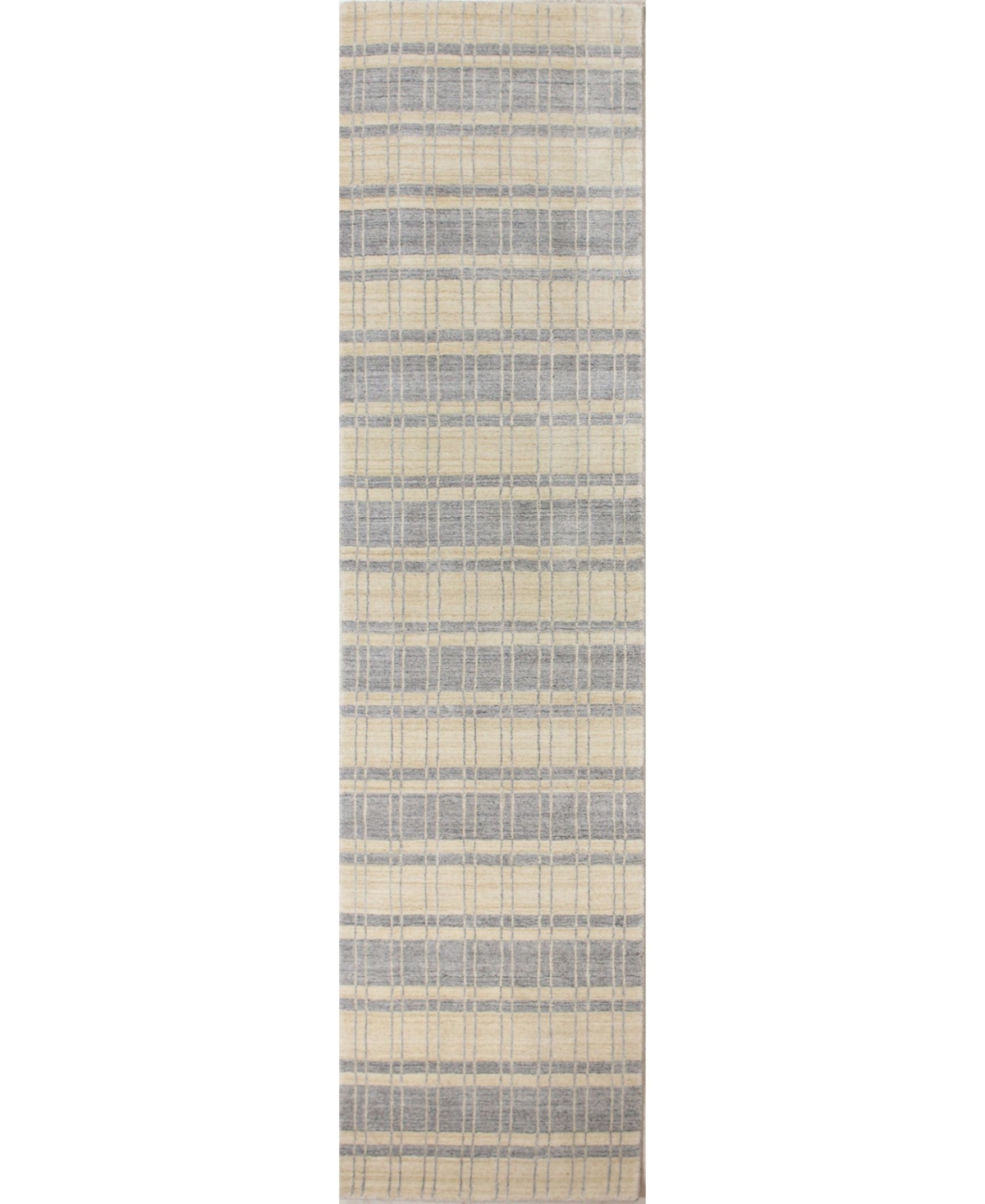 Closeout! Bb Rugs Land L123 2'6in x 10' Runner Rug - Ivory