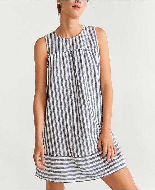 Mango Striped Cotton Dress Reviews Women Macy S
