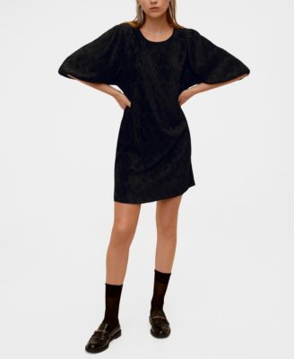 mango black dress