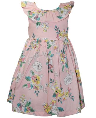 Blueberi Boulevard Little Girls Ruffled Floral Dress - Macy's