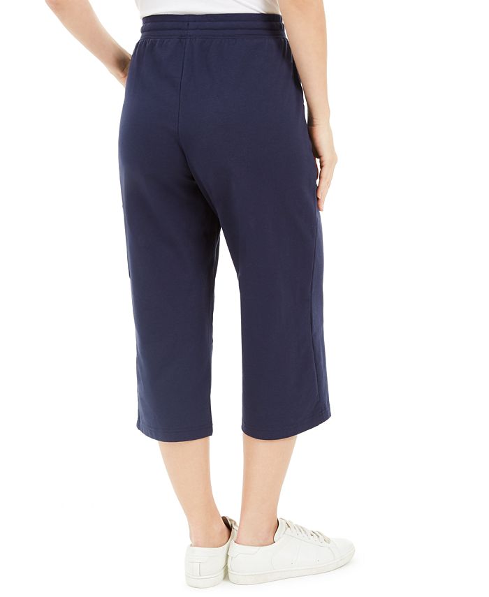 Karen Scott Petite French Terry Cargo Capri Pants, Created for Macy's ...