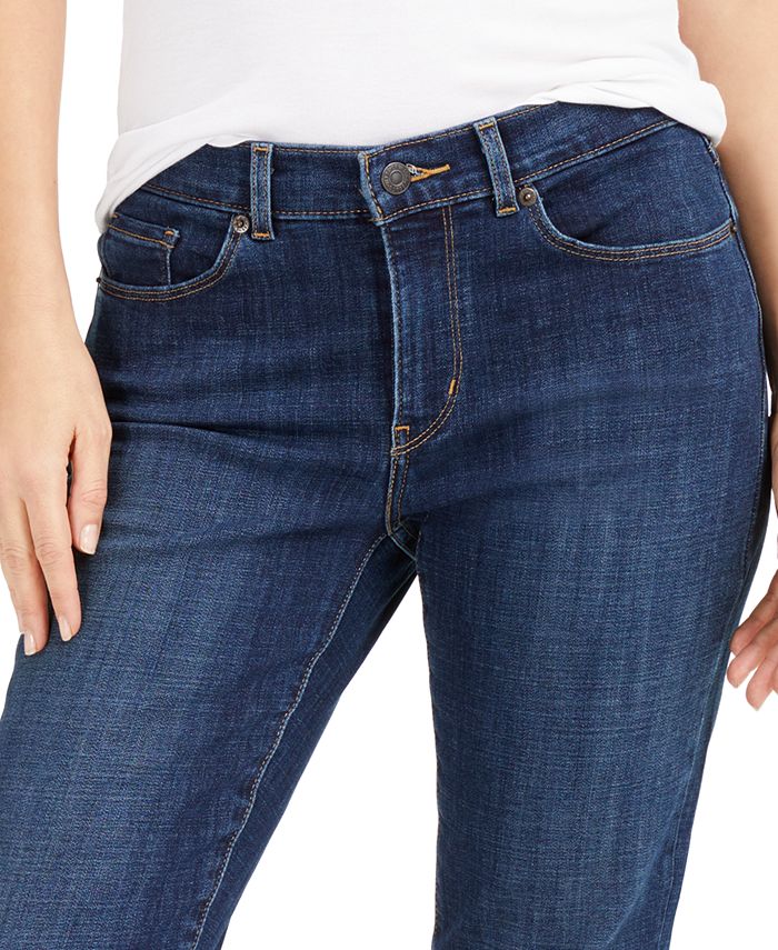 Levi's Cropped Cuffed Straight-Leg Jeans - Macy's