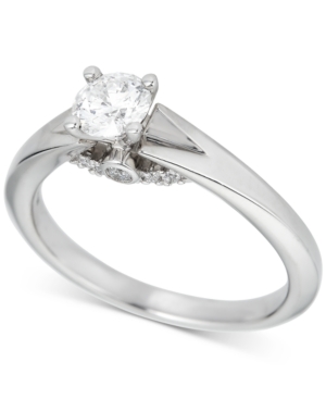 image of Round Solitaire Diamond Engagement Ring (5/8 ct. t.w.) in Platinum