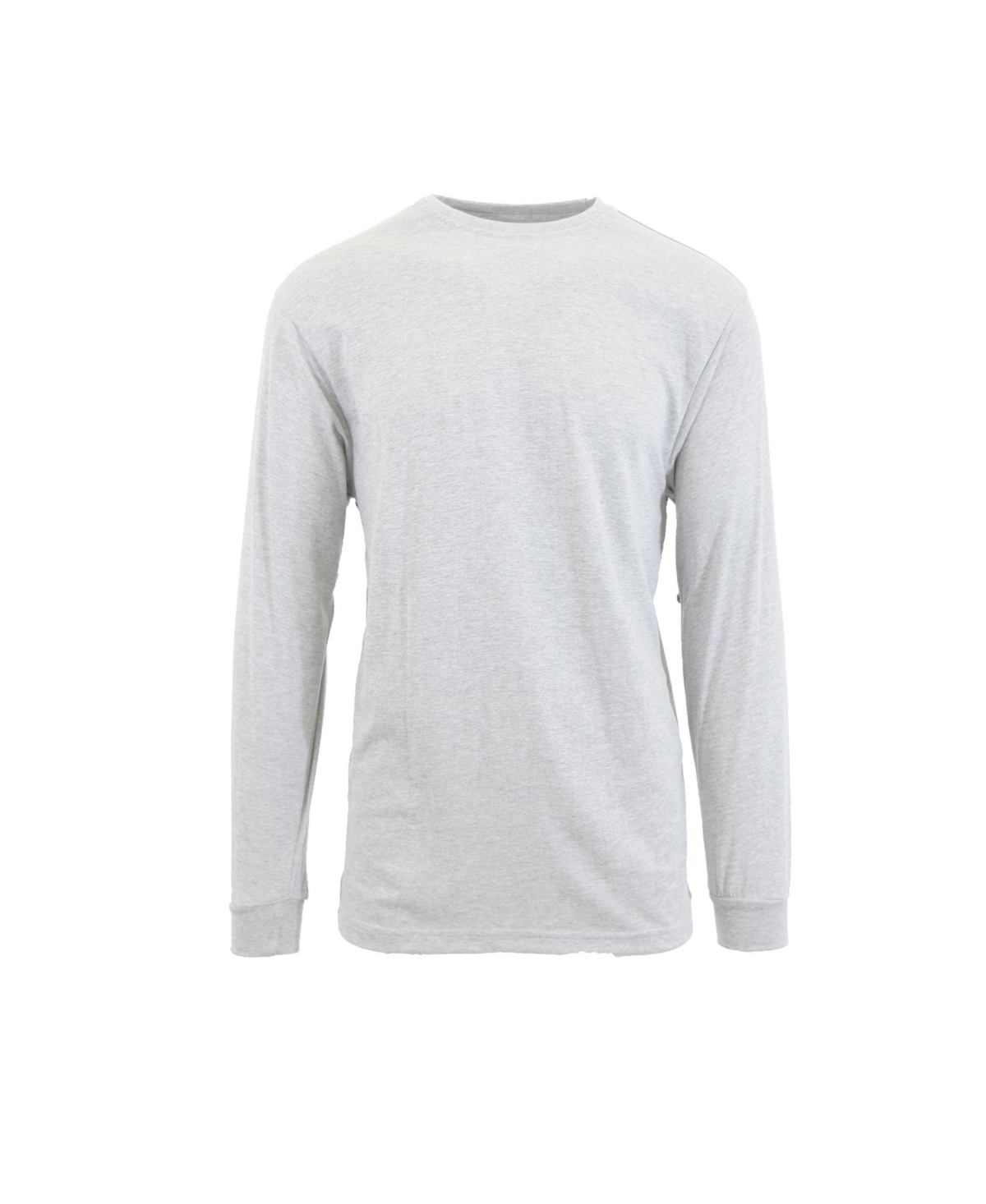 Men's Egyptian Cotton-Blend Long Sleeve Crew Neck Tee - White