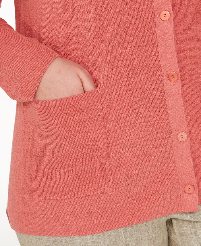 Eileen Fisher Plus Size Boyfriend Cardigan Macy's