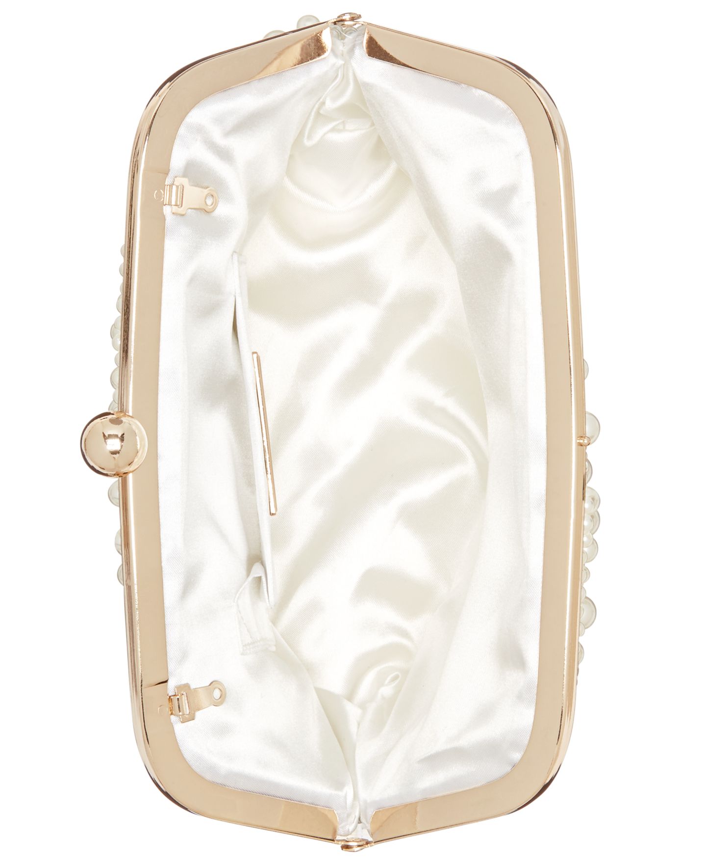 Женский клатч I.N.C. International Concepts All Over Pearl Pouch Clutch, цвет: Жемчужный / Золотой — фото 3