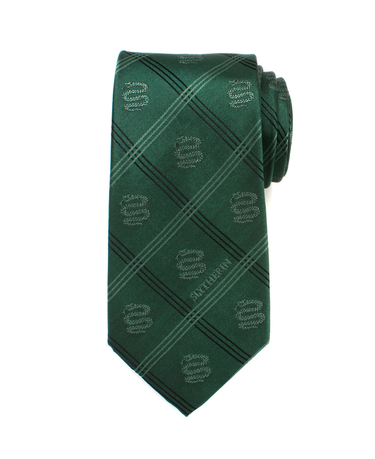 Slytherin Plaid Men's Tie - Green