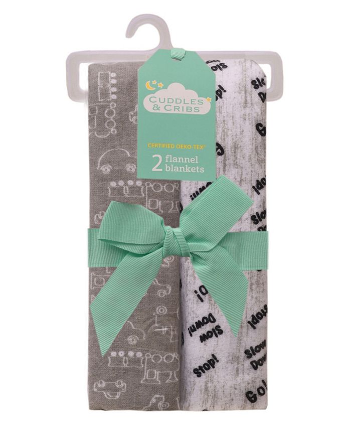 Cuddles & Cribs Cuddle & Cribs Flannel Receiving Blanket, pack of 2