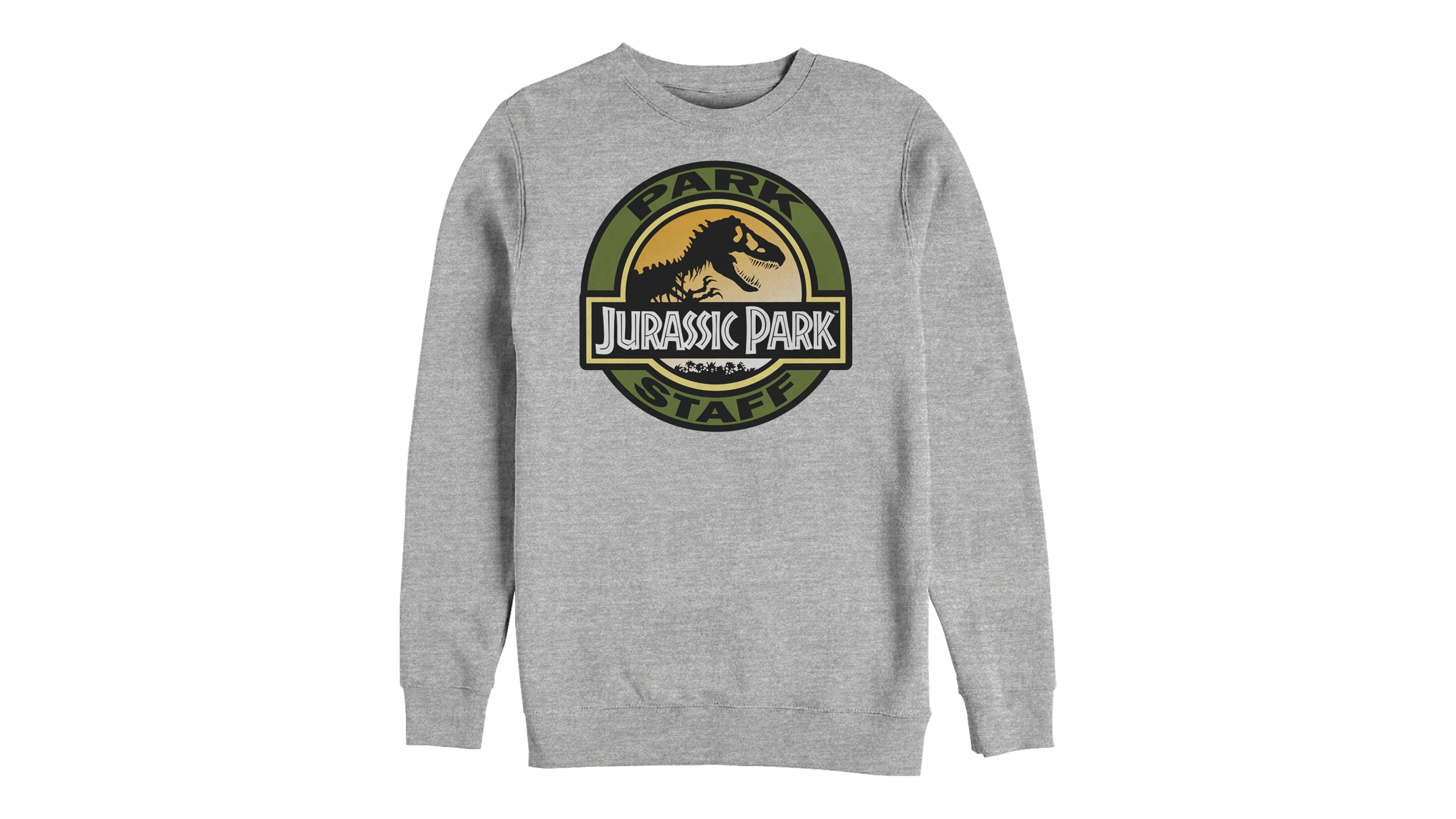 Fifth Sun Jurassic Park Men's Staff Retro Logo Crewneck Fleece