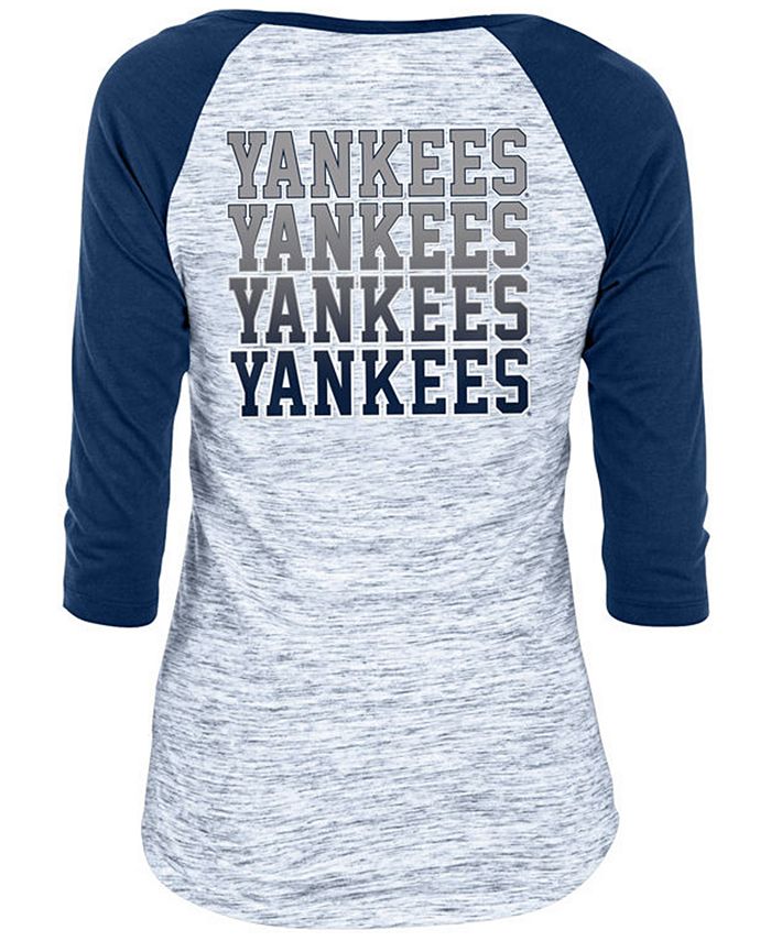 5th & Ocean Women's New York Yankees Space Dye Sequin T-Shirt - Macy's