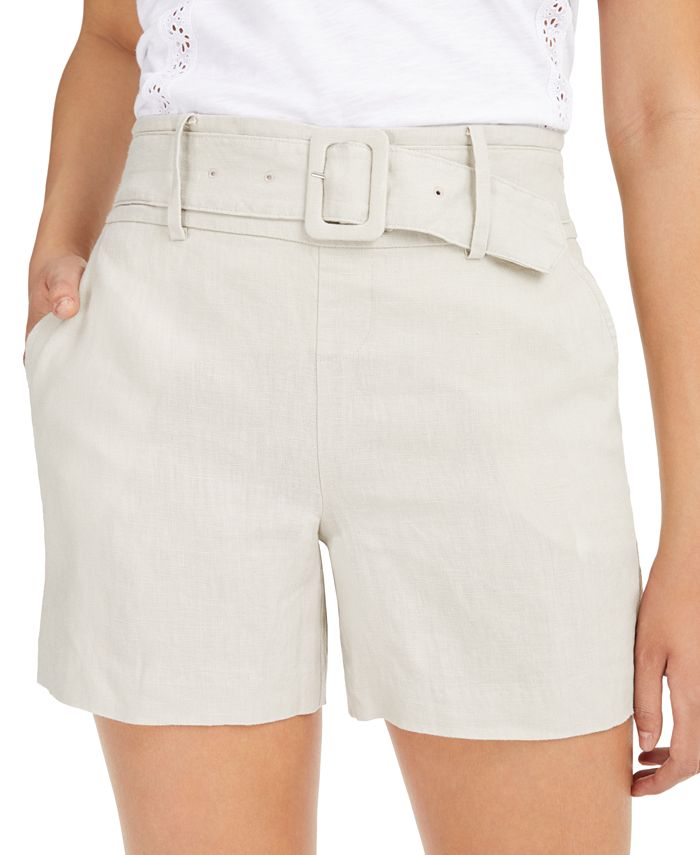 INC International Concepts INC Linen Belted Shorts, Created for Macy's ...