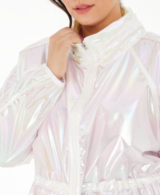 HeRIN.CYE♥新品Light balloon blouson Calvin Klein Plus Size Iridescent Hooded Jacket - Macy's