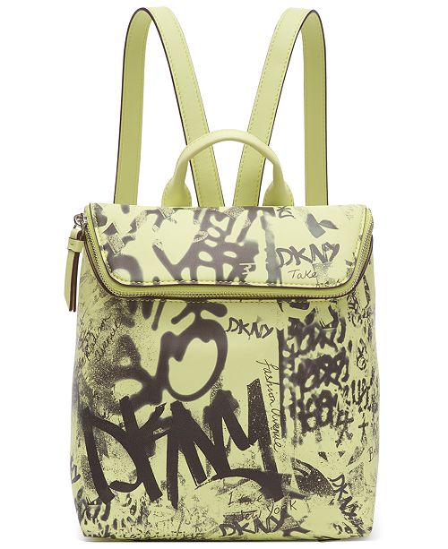 Dkny Tilly Graffiti Logo Backpack Created For Macy S Reviews Handbags Accessories Macy S