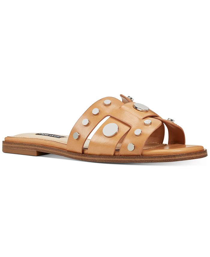 Nine West Gema Studded Slide Sandals & Reviews - Sandals - Shoes - Macy's
