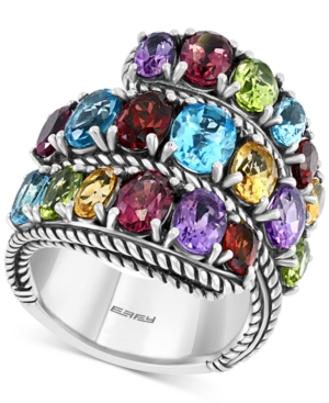 image of Effy Multi-Gemstone Ring (8-1/4 ct. t.w.) in Sterling Silver
