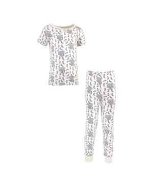 Touched by Nature Baby Girls and Boys Elephant Tight-Fit Pajama Set Pack of 2