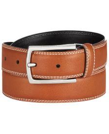 Men's Feather-Edge Leather Belt