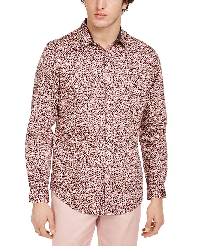 INC International Concepts INC Men's Ditsy Leopard Shirt, Created for ...