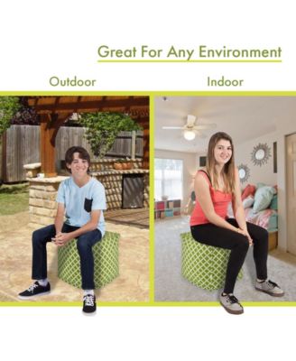 Ottoman Pouf Cube 17" x 17"