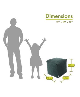 Villa Ottoman Pouf Cube 17" x 17"