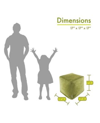 Villa Ottoman Pouf Cube 17" x 17"