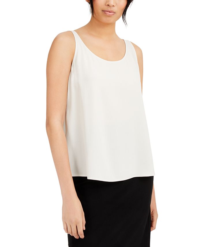 Eileen Fisher Silk Camisole - Macy's  Silk camisole, Tunic tops casual, Eileen  fisher