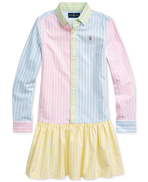 Polo Ralph Lauren Big Girls Cotton Oxford Fun Shirtdress Reviews