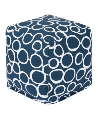 Fusion Ottoman Pouf Cube 17" x 17"