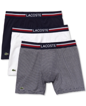 Lacoste Men's 3-Pk Stretch Boxer Briefs
