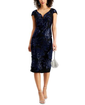 Connected Sequin Sheath Dress - Macy's