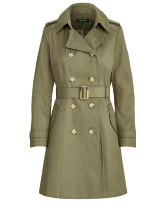 lauren ralph lauren belted hooded trench coat