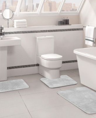 Idea Nuova - 3pc Memory Foam Bath Rug Set