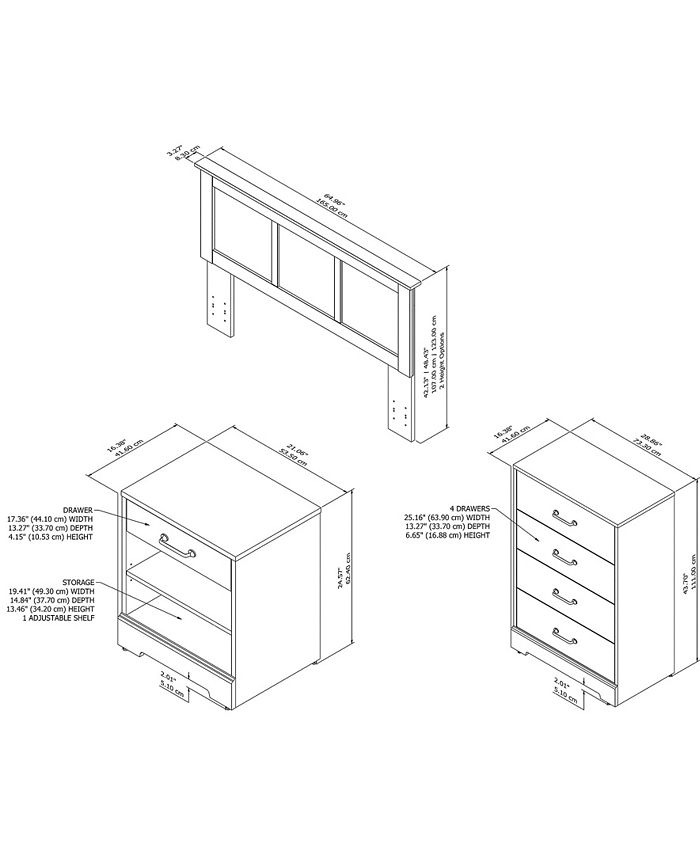 Kathy Ireland Home by Bush Furniture River Brook Full/Queen Size