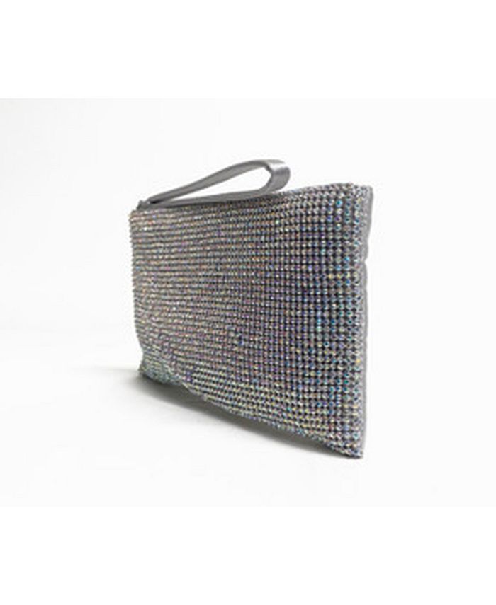 Petit Sac à Main Soirée Sasha – Couleur Bronze Doré – Strass – Occasion – Fermoir à Pression – Provenance Chine