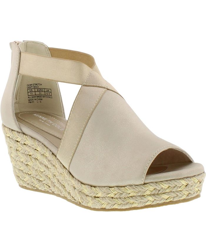 Kenneth Cole Big Girls Olivia Stretch Wedge Sandal Macy s