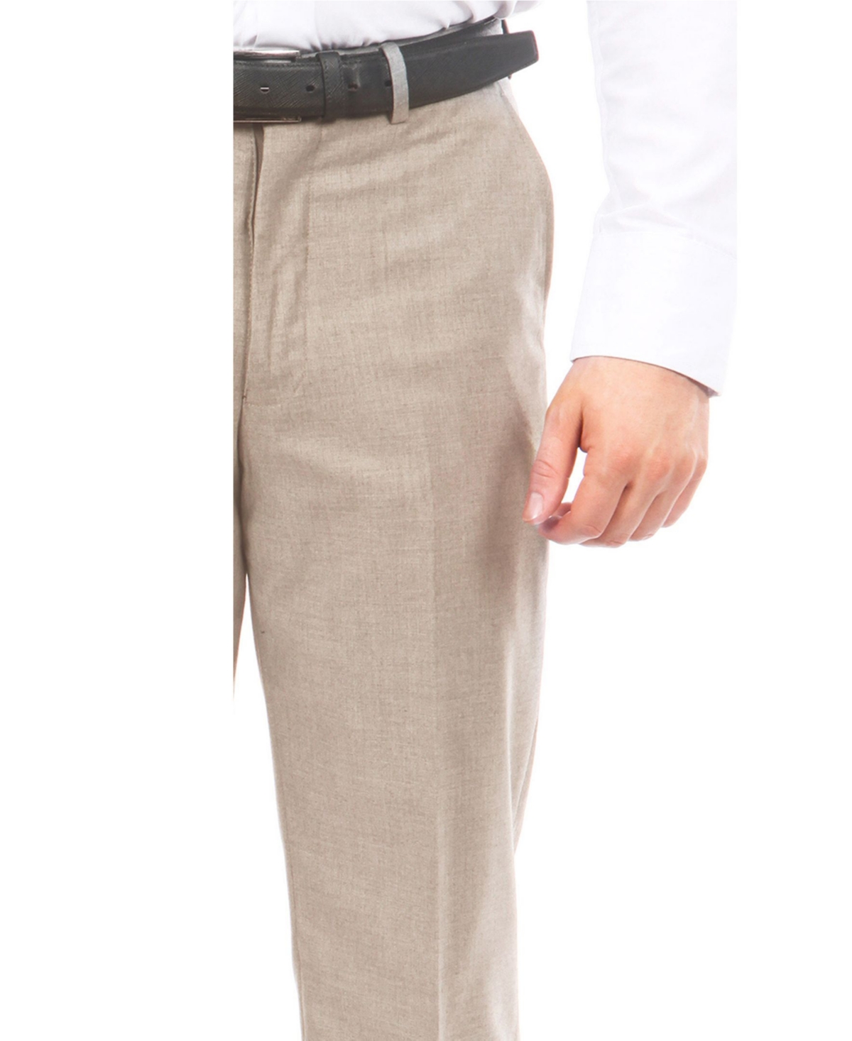 Tazio Men's Slim-Fit Flat Front Stretch Dress Pants