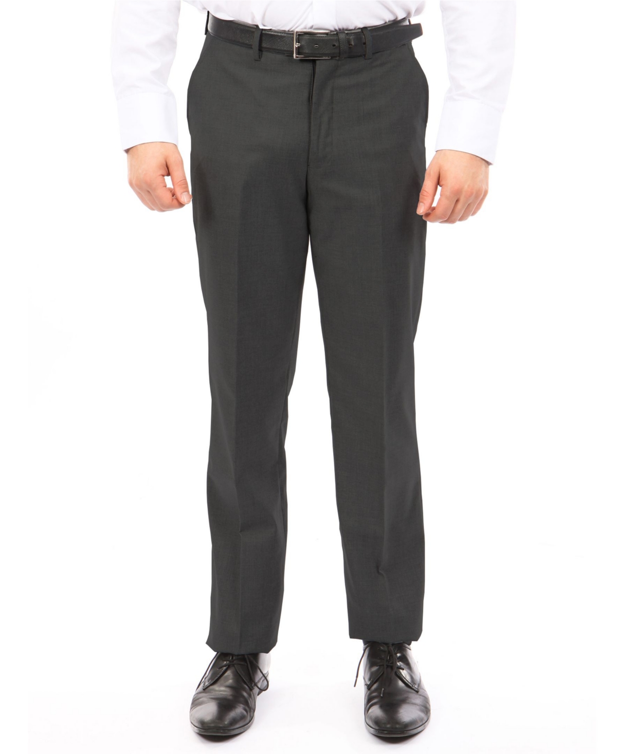 Men's Slim-Fit Flat Front Stretch Dress Pants - Tan