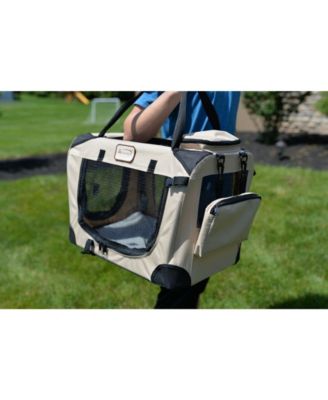 FoldIng Soft Dog Crate For Dogs And Cats, Pet Travel Carrier Bag For Big Medium Cats PC201B