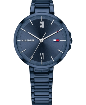 image of Tommy Hilfiger Women-s Blue Stainless Steel Bracelet Watch 34mm